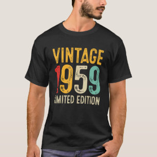 63e verjaardag 63 jaar oude Vintage 1959 T-shirt