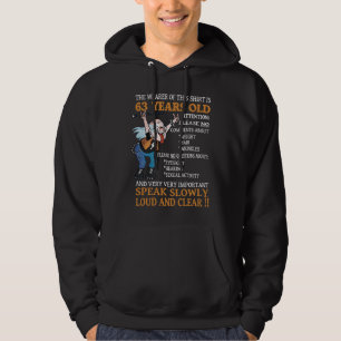 63e verjaardag Mannen 63 jaar oud dag Hoodie