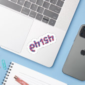64154 Numéro Sticker pour phish (Ordinateur portable avec iPhone)
