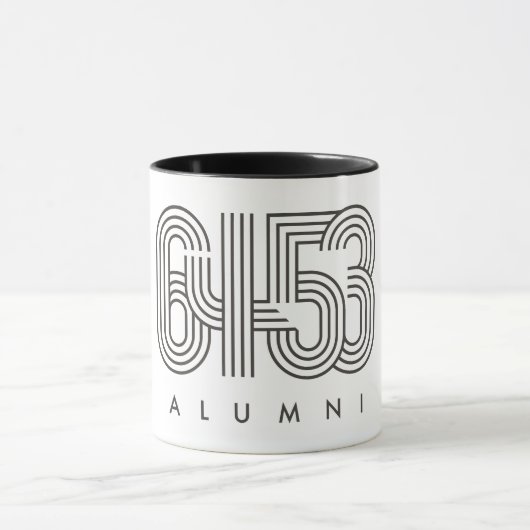 6453 ALUMNI mok met zwart handvat (Midden)