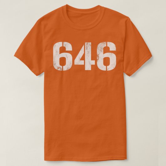 646 witte tekst t-shirt (Design voorkant)