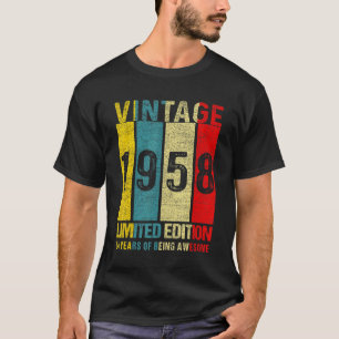 64 1958 64 jaar oud t-shirt
