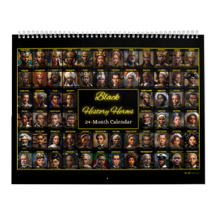 64 Black History Heroes: een kalender van 24 maand