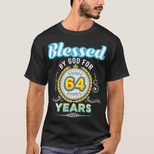 64 jaar 64e verjaardag sinds 19 t-shirt