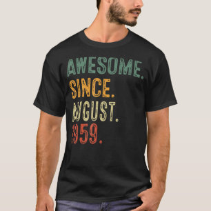 64 jaar Geweldige sinds augustus 1959 64 T-shirt