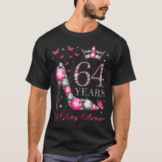 64 jaar Geweldige zijn Happy 64th Diamond Crown T-shirt