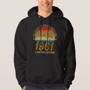 64 jaar oud 1961 Retro Geweldige 64e verjaardag ca Hoodie