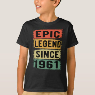 64 jaar oud Bday 1961 Epic Legend 64e verjaardag T-shirt