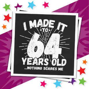 64 Jaar Oud Sarcastisch Meme Grappig 64e Verjaarda Servet
