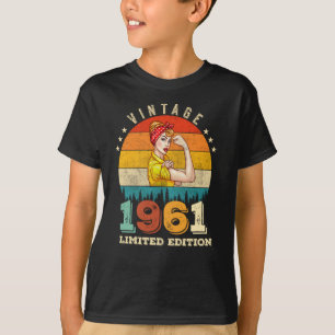 64 jaar oude Bday 1961 64ste Verjaardag Vrouwen T-shirt