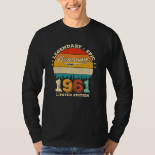 64 jaar oude Bday 1961 Geweldige 64e verjaardagsca T-shirt