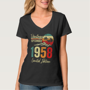 64 jaar oude wijn September 1958 64e T-shirt