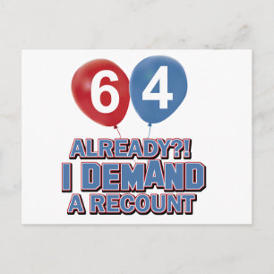 64-jarige design briefkaart