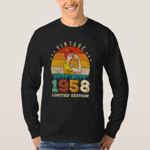 64-jarige vrouwen dag 1958  64e verjaardag t-shirt