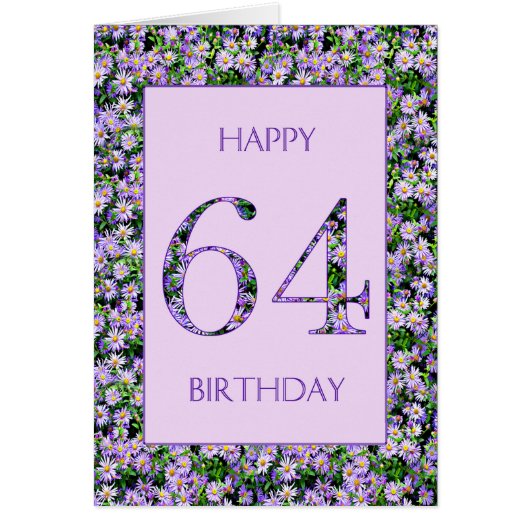 64e anniversaire de marguerites violettes (Devant)