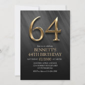 64e anniversaire Invitation (Devant)