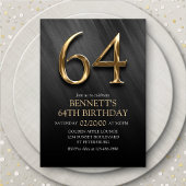 64e anniversaire Invitation