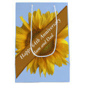 64e Jubileum Zonnebloem bewerkbaar Medium Cadeauzakje (Achterkant)