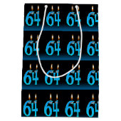 64e verjaardag met oogbalkaarsen medium cadeauzakje (Achterkant)