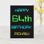 64e verjaardag van Fun Digital Computing Kaart (Gele Bloem)