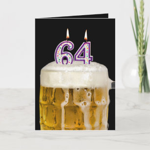 64e verjaardag zwarte bier kaart
