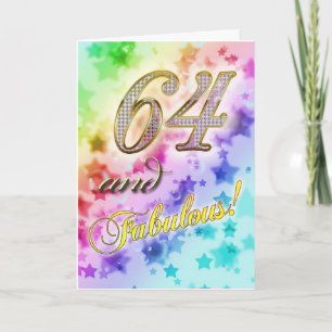 64ste verjaardag voor iemand Fabulous Kaart