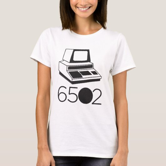 6502 Computer T-shirt voor dames (Voorkant)