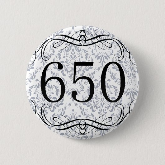 650 Gebiedscode Ronde Button 5,7 Cm (Voorkant)