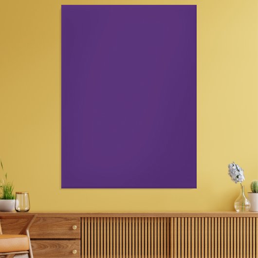 #65187A HEX CODE DARK PAARSE KLEUR ACHTERGRONDTEMP CANVAS AFDRUK (Insitu (Woonkamer))