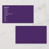 #65187A HEX CODE DARK PAARSE KLEUR ACHTERGRONDTEMP VISITEKAARTJE (Voorkant / Achterkant)