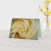 6557-Gele roos met dauw Kaart (Gele Bloem)