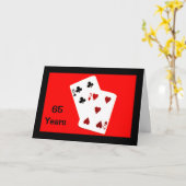 65 Ans C'est Énorme ! Carte d'Anniversaire de Mari (Fleur jaune)