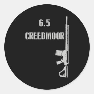 65 Creedmoor AR-10 Geweer Lange afstand 2A Schiete Ronde Sticker