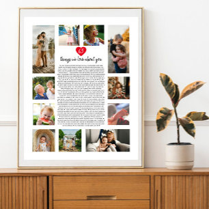 65 dingen die we van je houden hart fotomontage poster