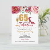 65 et fabuleuse invitation d'anniversaire pour les (Debout devant)