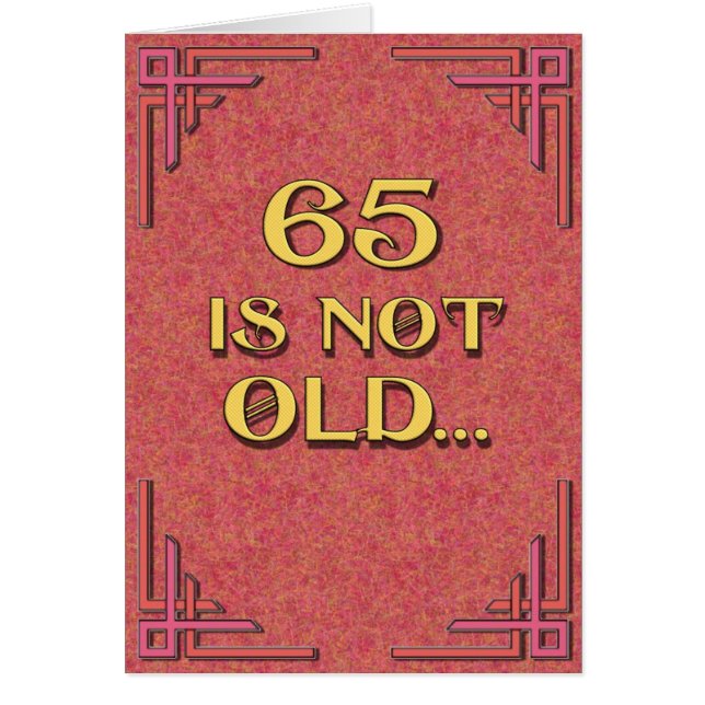 65 is niet oud (Voorkant)