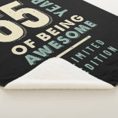 65 jaar Geweldige - 65e verjaardag Sherpa Deken (3/4)