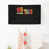 65 jaar Geweldige cadeaus van 65 jaar oud Spandoek (Insitu)