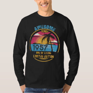 65 jaar Geweldige sinds 1957 65e verjaardag T-shirt
