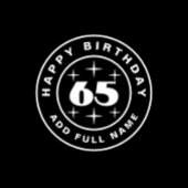 65 jaar Happy Birthday T-shirt