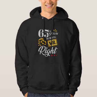 65 jaar Mr Right Funny Couple Wedding A Hoodie