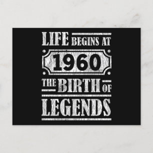 65 Jaar Oud 1960 Geboorte Van Een Legende 65e Verj Briefkaart