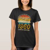 65 jaar oud 1960 Retro Geweldige 65ste verjaardags T-shirt (Voorkant)