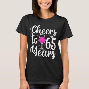 65 jaar oud 65ste verjaardagsfeest mannen vrouwen t-shirt