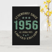 65 Jaar Oud Bday Legend 65e Verjaardag Kaart (Gele Bloem)