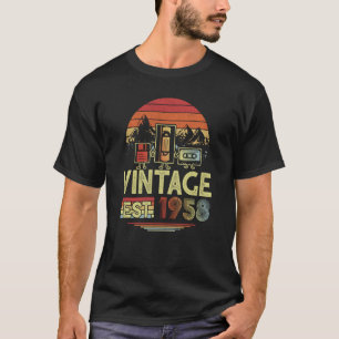 65 jaar oud geproduceerd in 1958  65e geboortedag  t-shirt