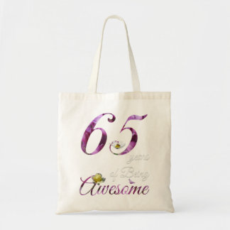 65 jaar oude Geweldige Florals 1957 65th Birthday  Tote Bag