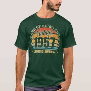65 jaar oude Gift 1957 Limited Edition 65t T-shirt