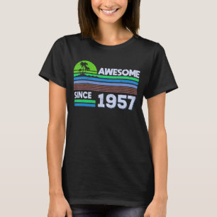 65 jaar oude Mannen Vrouwen Geweldige sinds 1957 1 T-shirt