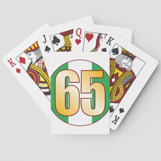 65 NIGERIA Gold Pokerkaarten (Achterkant)